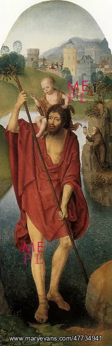  : Saint Christopher, by Memling