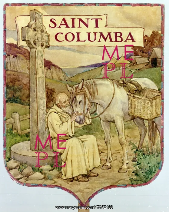  : Saint Columba here he is depicted as an oldman