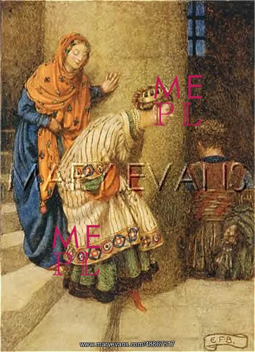 : Saint Cuthbert tempted : Saint Cuthbert tempted