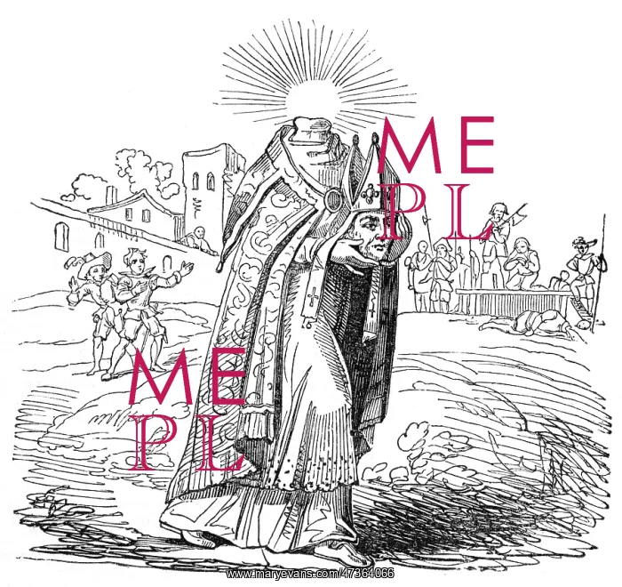 : SAINT DENIS CARRIES HEAD : SAINT DENIS CARRIES HEAD
