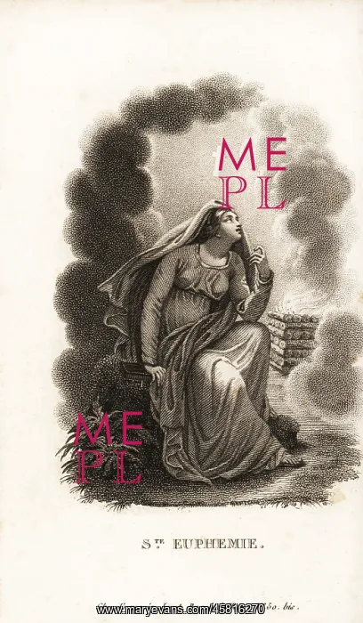: Saint Euphemia, the All-praised, martyred 307 AD : Saint Euphemia, the All-praised, martyred 307 AD