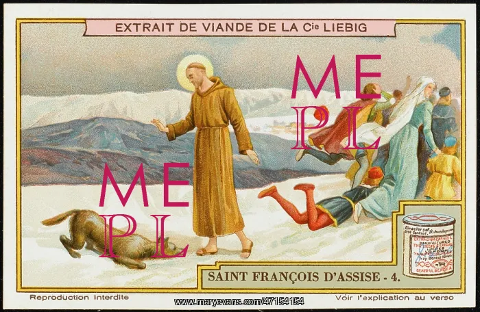 : Saint Francis and the Wolf of Gubbio : Saint Francis and the Wolf of Gubbio