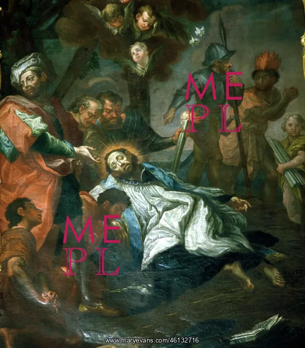 : Saint Francis Xavier on his deadbed : Saint Francis Xavier on his deadbed