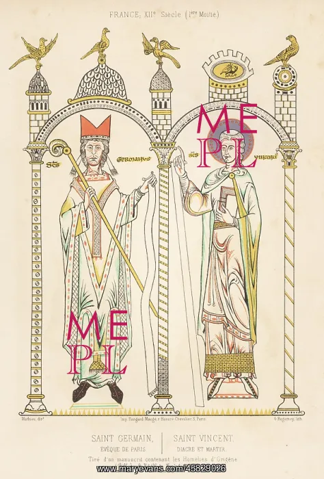 : Saint Germain and Saint Vincent of Saragossa : Saint Germain and Saint Vincent of Saragossa
