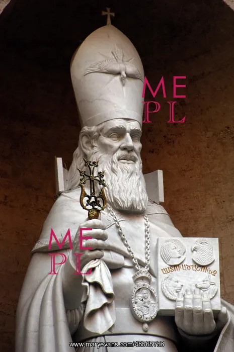 : Saint Gregory the Illuminator (c. 257- c. 331). Statue. St : Saint Gregory the Illuminator (c. 257- c. 331). Statue. St