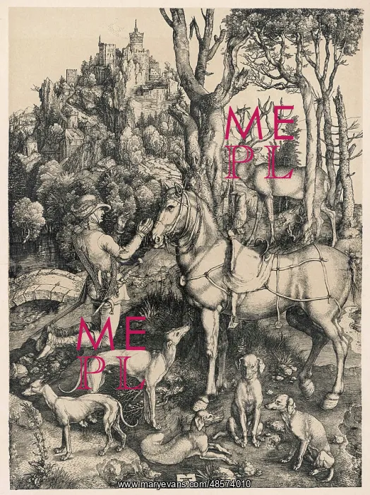: Saint Hubert - Durer - Hunting : Saint Hubert - Durer - Hunting