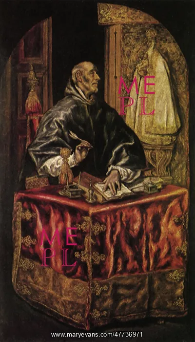 : Saint Ildefonso, by El Greco : Saint Ildefonso, by El Greco