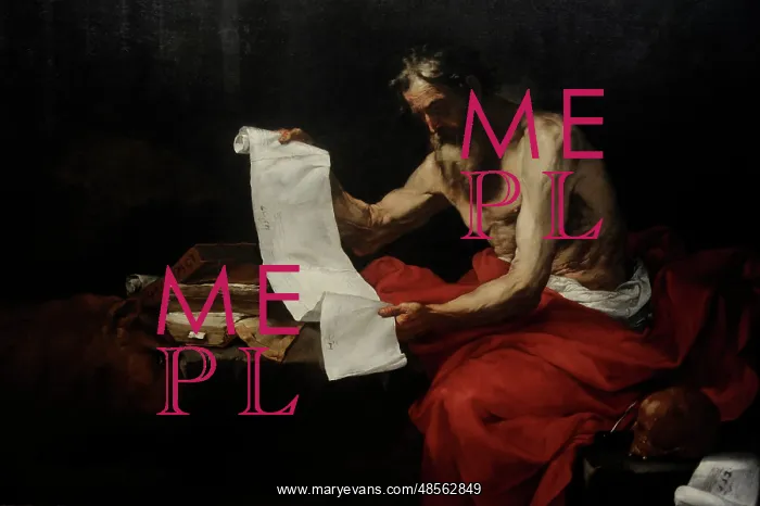 : Saint Jerome, 1646, by Jusepe de Ribera (1591-1652) : Saint Jerome, 1646, by Jusepe de Ribera (1591-1652)