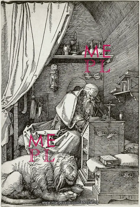 : Saint Jerome in his cell : Saint Jerome in his cell