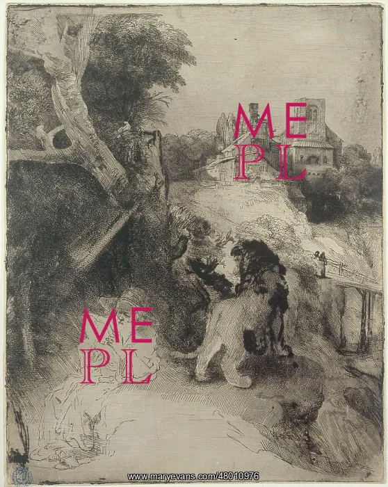 : Saint Jerome reading : Saint Jerome reading