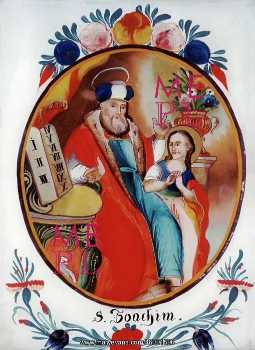 : Saint Joachim and his daughter Mary : Saint Joachim and his daughter Mary