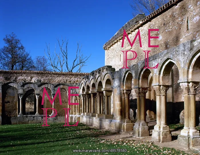 : Saint John of Douro. Cloister. Soria. Castile and Leon. Spai : Saint John of Douro. Cloister. Soria. Castile and Leon. Spai