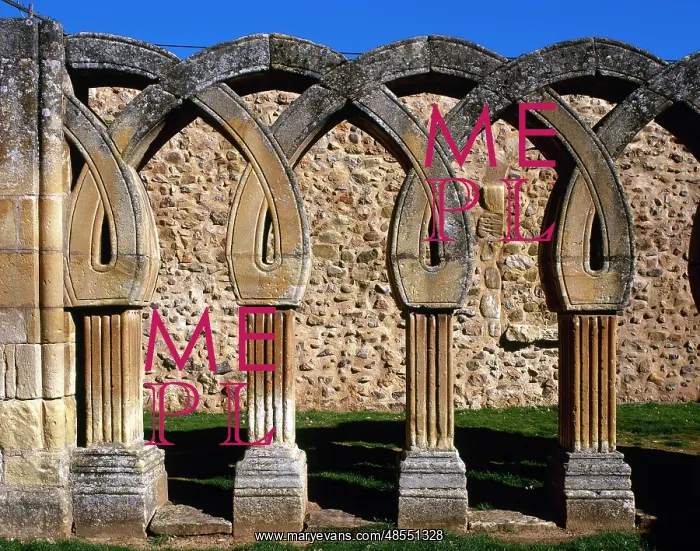 : Saint John of Douro. Intertwined arches. Soria. Castile and : Saint John of Douro. Intertwined arches. Soria. Castile and