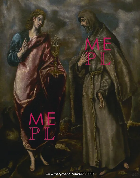 : Saint John the Evangelist and Saint Francis of Assisi : Saint John the Evangelist and Saint Francis of Assisi