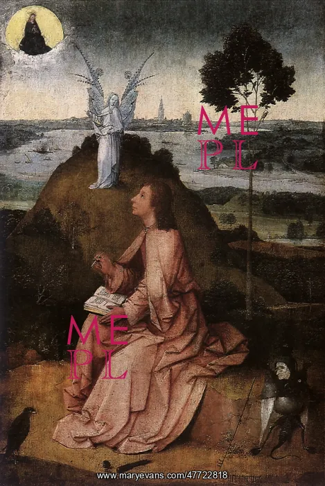 : Saint John on Patmos, by Bosch : Saint John on Patmos, by Bosch
