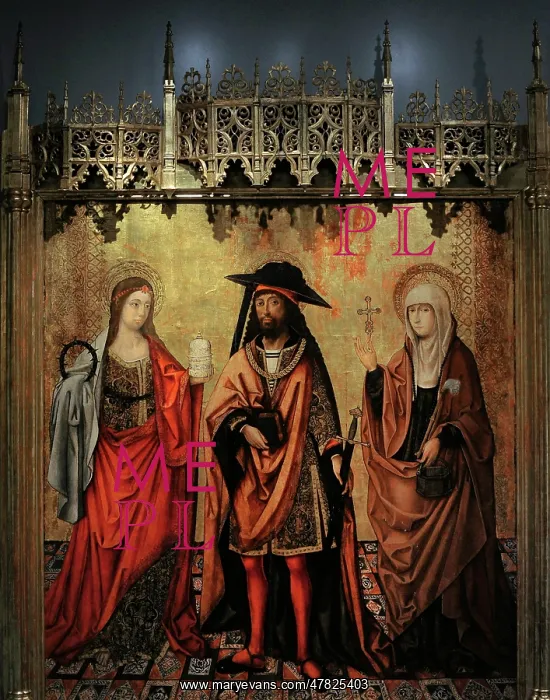 : Saint Lazarus with his Sisters Martha and Mary : Saint Lazarus with his Sisters Martha and Mary