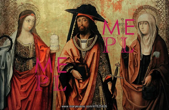: Saint Lazarus with his Sisters Martha and Mary : Saint Lazarus with his Sisters Martha and Mary