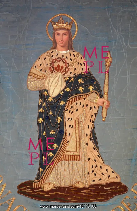 : Saint Louis processional banner, Collegiale Notre-Dame : Saint Louis processional banner, Collegiale Notre-Dame