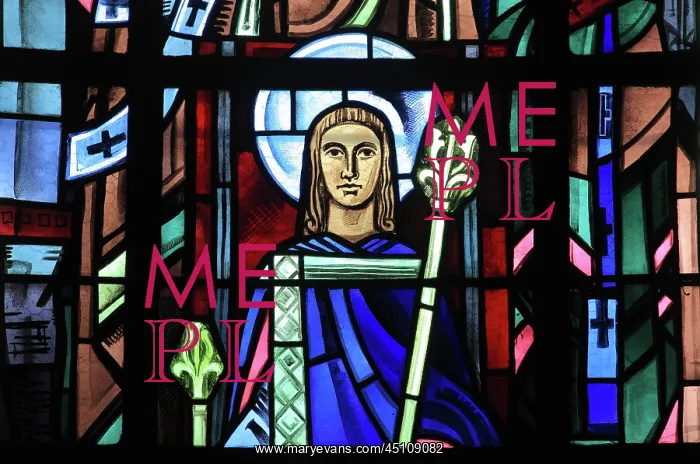 : Saint Louis stained glass window, Collegiale Notre-Dame : Saint Louis stained glass window, Collegiale Notre-Dame
