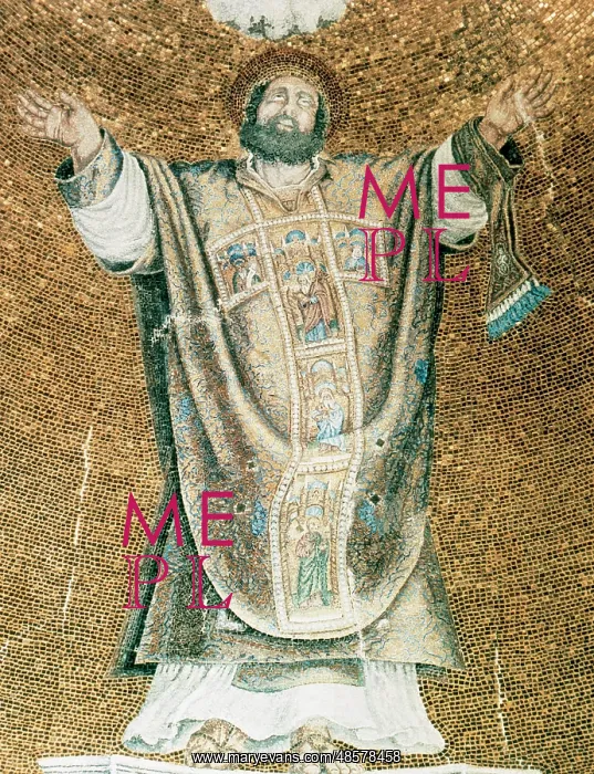: Saint Mark in ecstasy. Mosaic. Saint Mark's Basilica. Venice : Saint Mark in ecstasy. Mosaic. Saint Mark's Basilica. Venice