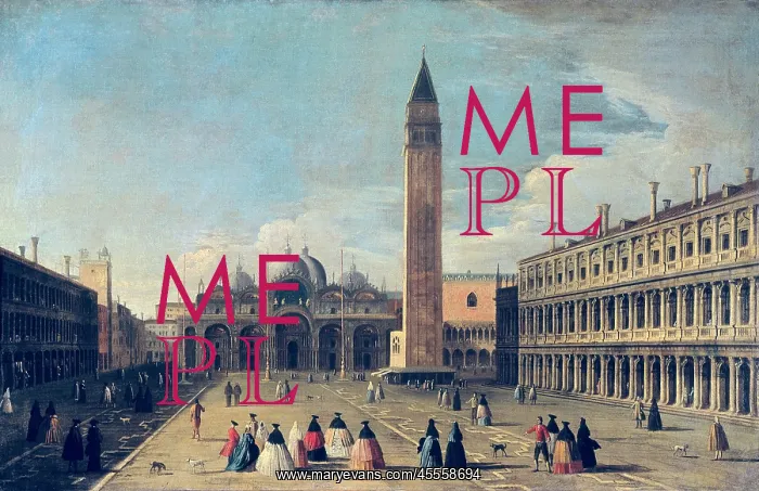 : Saint Mark's Square at Venice. 18th c. Anonymous : Saint Mark's Square at Venice. 18th c. Anonymous