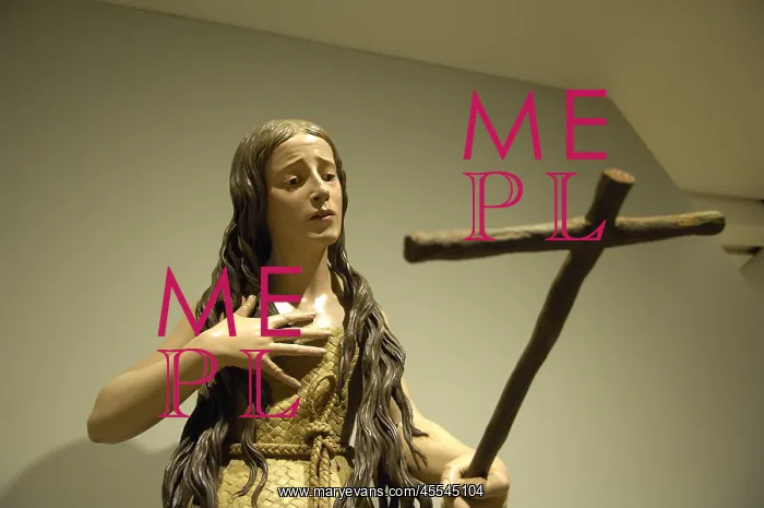 : Saint Mary Magdalene penitent. Polychrome sculpture : Saint Mary Magdalene penitent. Polychrome sculpture