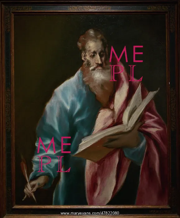: Saint Matthew, by El Greco (1541-1614), circa 1608-1614 : Saint Matthew, by El Greco (1541-1614), circa 1608-1614