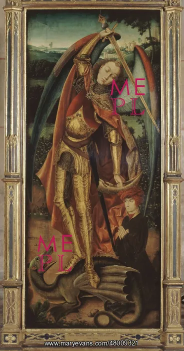: Saint Michael bringing the dragon down : Saint Michael bringing the dragon down