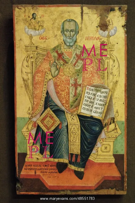 : Saint Nicholas ( 270 sA?i?343). Anonymous work, 18th century : Saint Nicholas ( 270 sA?i?343). Anonymous work, 18th century