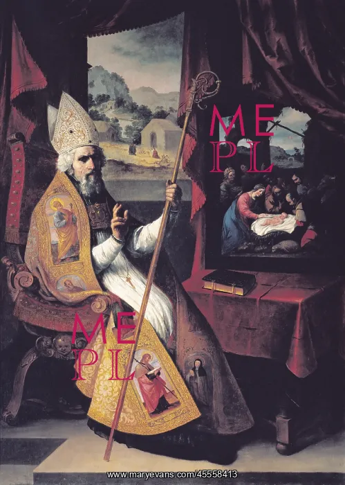 : Saint Nicholas of Myra, by Francisco de Zurbaran : Saint Nicholas of Myra, by Francisco de Zurbaran