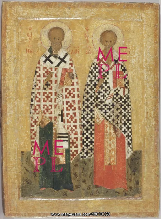 : Saint Nicholas and Saint Blaise : Saint Nicholas and Saint Blaise