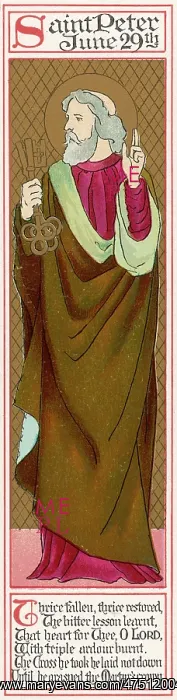  : SAINT PETER, POPE