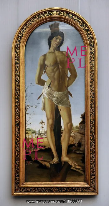 : Saint Sebastian, by Botticelli : Saint Sebastian, by Botticelli