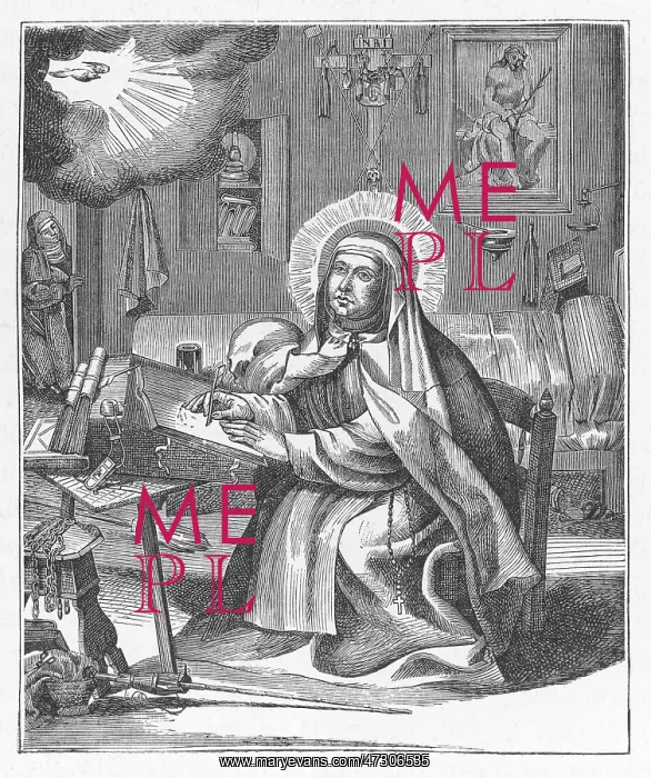 : SAINT TERESA WRITING : SAINT TERESA WRITING