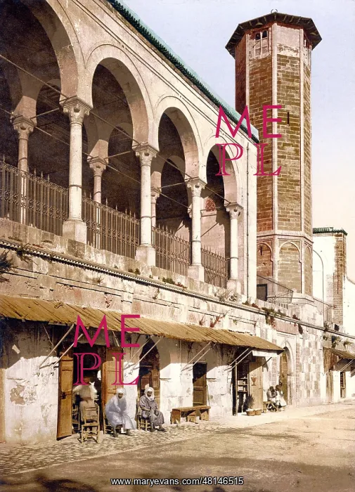 : The Sainte Catherine Mosque in Tunis, 1908 : The Sainte Catherine Mosque in Tunis, 1908