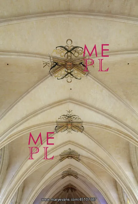 : Sainte-Chapelle ceiling, Chateau de Vincennes : Sainte-Chapelle ceiling, Chateau de Vincennes