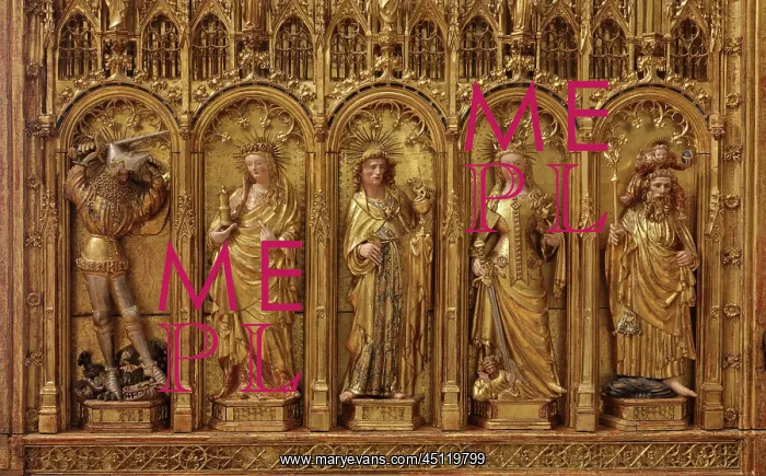 : Saints, Crucifixion Altarpiece, Musee des Beaux-Arts : Saints, Crucifixion Altarpiece, Musee des Beaux-Arts