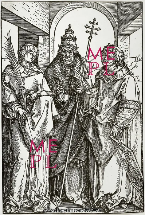 : Saints Stephen, Sixtus (Gregory) and Lawrence : Saints Stephen, Sixtus (Gregory) and Lawrence