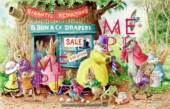  : The Sale, woodland animals shopping