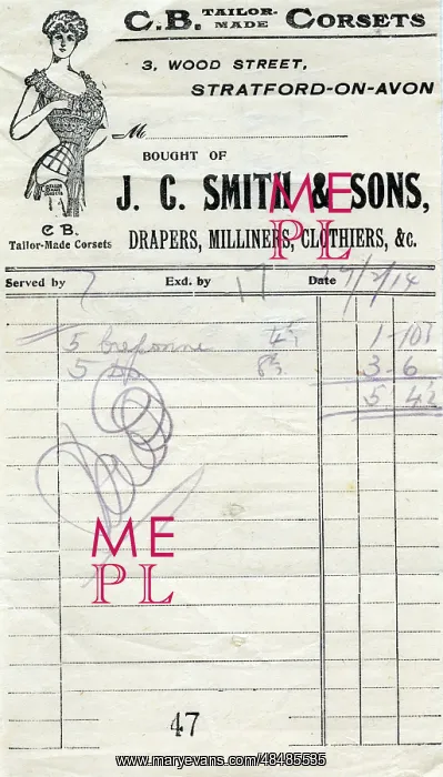 : Bill of Sale Receipt for J C Smith and Sons : Bill of Sale Receipt for J C Smith and Sons