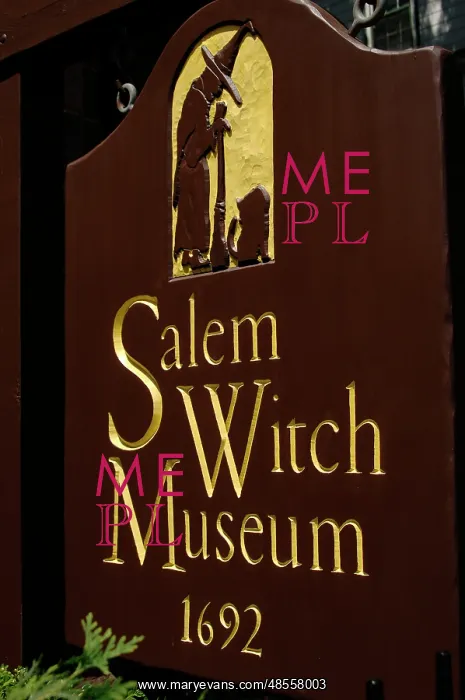  : Salem With Museum. Placard. Massachusetts. united States