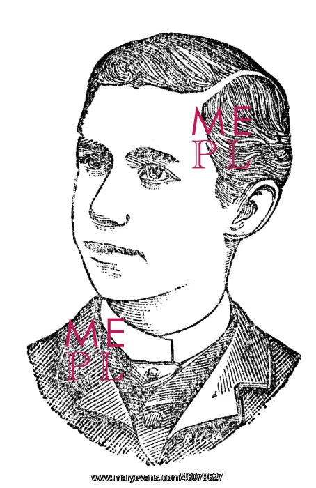 : Salesman, phrenological portrait, 1902 : Salesman, phrenological portrait, 1902