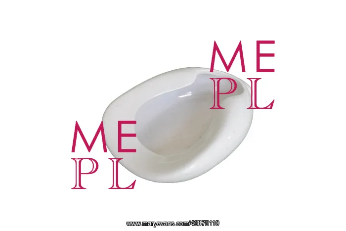 : Salesman's ceramic bed pan sample : Salesman's ceramic bed pan sample