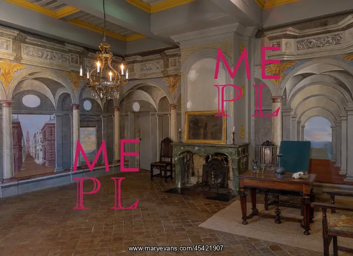 : Salle des Perspectives, Chateau de Flecheres, Ain, France : Salle des Perspectives, Chateau de Flecheres, Ain, France