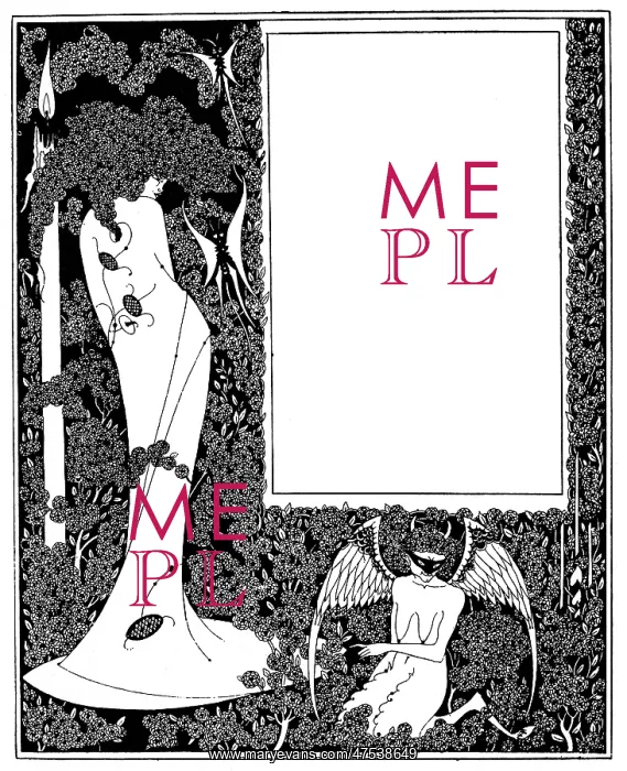 : Salome Contents page by Aubrey Beardsley : Salome Contents page by Aubrey Beardsley