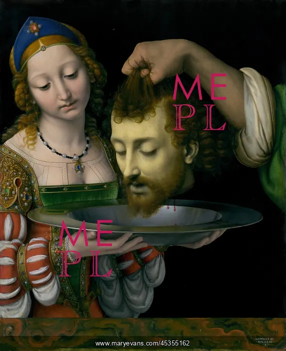 : SALOME WITH HEAD OF JOHN THE BAPTIST, by Andrea : SALOME WITH HEAD OF JOHN THE BAPTIST, by Andrea