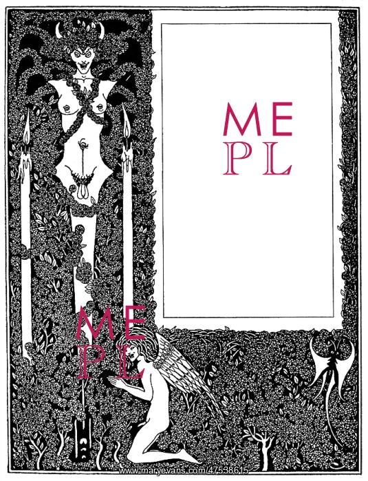 : Salome title page by Aubrey Beardsley : Salome title page by Aubrey Beardsley