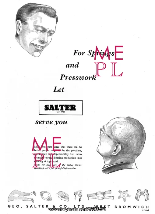 : Salter's Springs & Presswork : Salter's Springs & Presswork