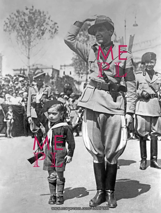 : Saluting Boy in Rome, 1934 : Saluting Boy in Rome, 1934