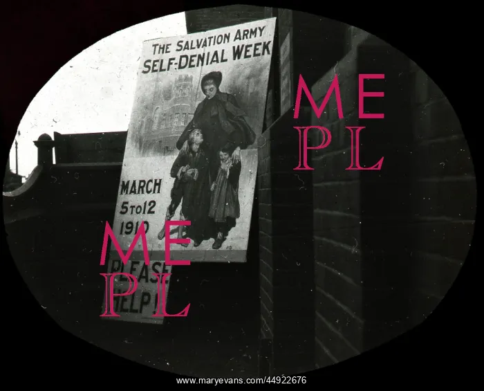 : Salvation Army self denial week banner : Salvation Army self denial week banner
